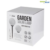 GreenBlue solar lamp, freestanding, garden, sphere 25x25x58cm, RGB LED, GB165