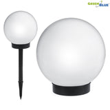 GreenBlue solar lamp, freestanding, garden, sphere 25x25x58cm, RGB LED, GB165