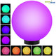 GreenBlue solar lamp, freestanding, garden, sphere 25x25x58cm, RGB LED, GB165