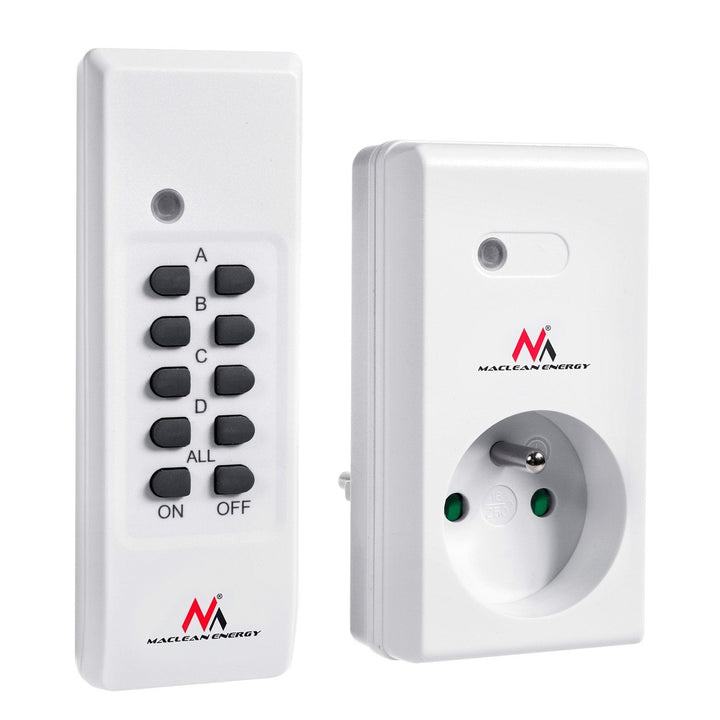 Maclean MCE15 Remote Control Switch Socket with batteries - EU plug