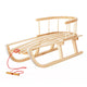 GreenBlue GB136 Sledge Sled Beech Wood Removable Backrest Traditional High Quality Winter Snow