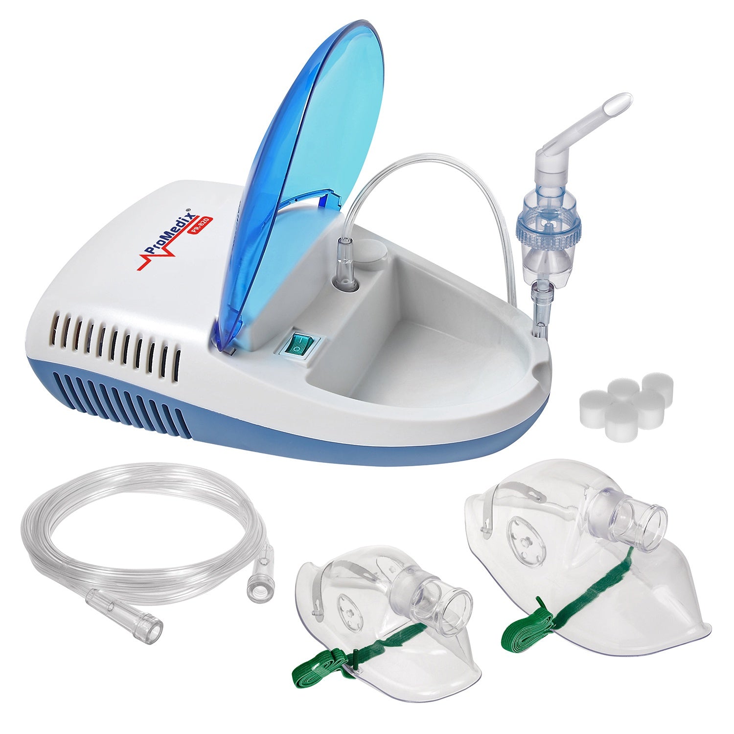 Promedix PR-820 Family Nebuliser Inhaler with Accessories Set of Masks ...