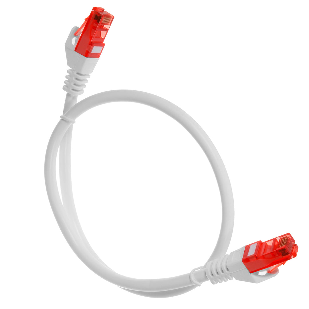 LÍONRA CHÁBLA LAN. ETHERNET RJ45 UTP CAT6 0.5M Maclean MCTV-300 W