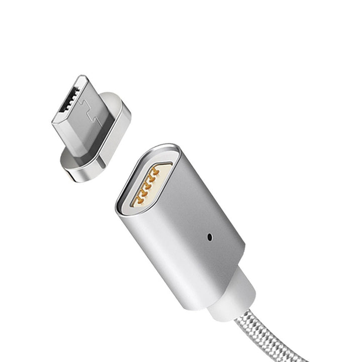 Maclean MCE160 USB microUSB Magnetic Metal Cable Charging Data Transfer iOS Android Lightning 1m