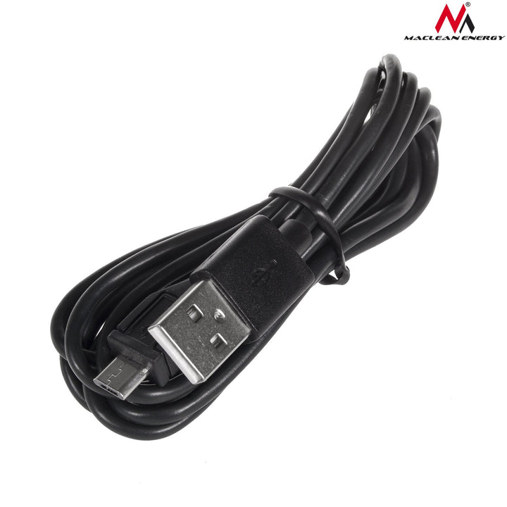 Maclean MCE157 Car Charger Muirear Tapa USB Dual QC 3.0 Uilíoch Cliste IC 1.5m 2.4A