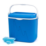 32L Portable Cooler with 2x Ice Pack Travel Picnic Beach Camping Freezer Blocks Refirgerator Handle Loc