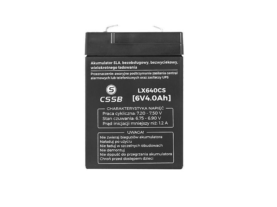 Gel battery 6V 4Ah CSSB