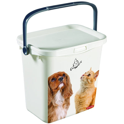 Curver 221775 Storage Box Container Snacks Treats Pet Food Cat Dog Lidded Handle 6L