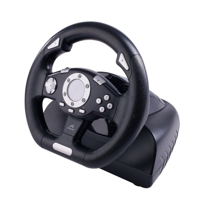 Tracer Sierra Steering Wheel with Pedals Gas Vibration Feedback PC USB 8 way DualPad