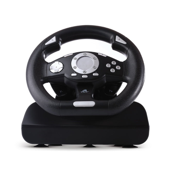 Tracer Sierra Steering Wheel with Pedals Gas Vibration Feedback PC USB 8 way DualPad