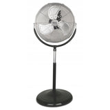 Floor Fan Air Circulator Rotating Wind 3 Speeds Adjustable Height 45cm 180W