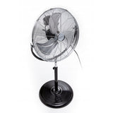 Floor Fan Air Circulator Rotating Wind 3 Speeds Adjustable Height 45cm 180W