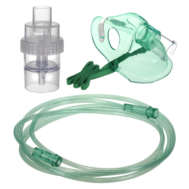 Elmarr Inhaler Accessories Replacement Set - Mask, Medicine Container, Tube, Size for Kids