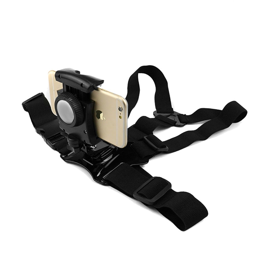 Ceamara Teileafóin Strap Harness Cliabh Maclean MC-773 Sealbhóir Coirp GoPro Spórt Mount Belt Inchoigeartaithe