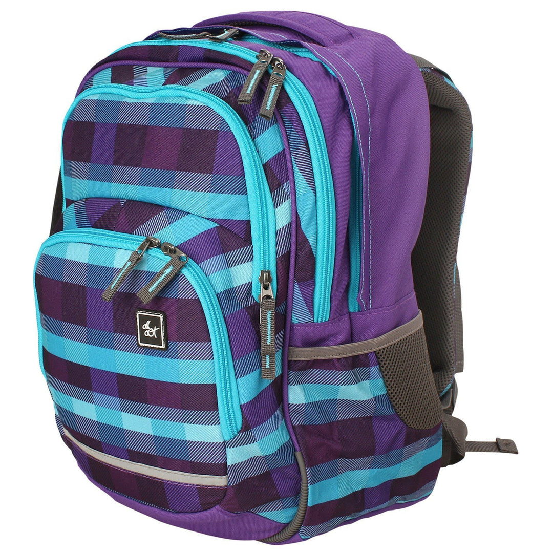 Hama All Out Blaby Summer Check Purple Youth Backpack