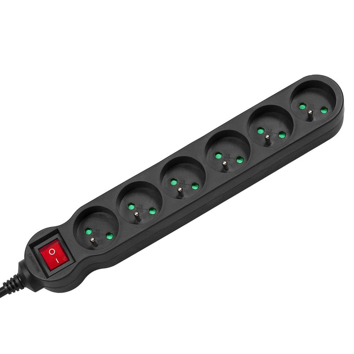 Maclean Energy MCE183 power strip 5 socket extension with switch