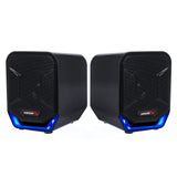 Audiocore AC865 Computer Speakers Stereo USB Notebook Laptop 3.5mm Jack LED Backlight 6W