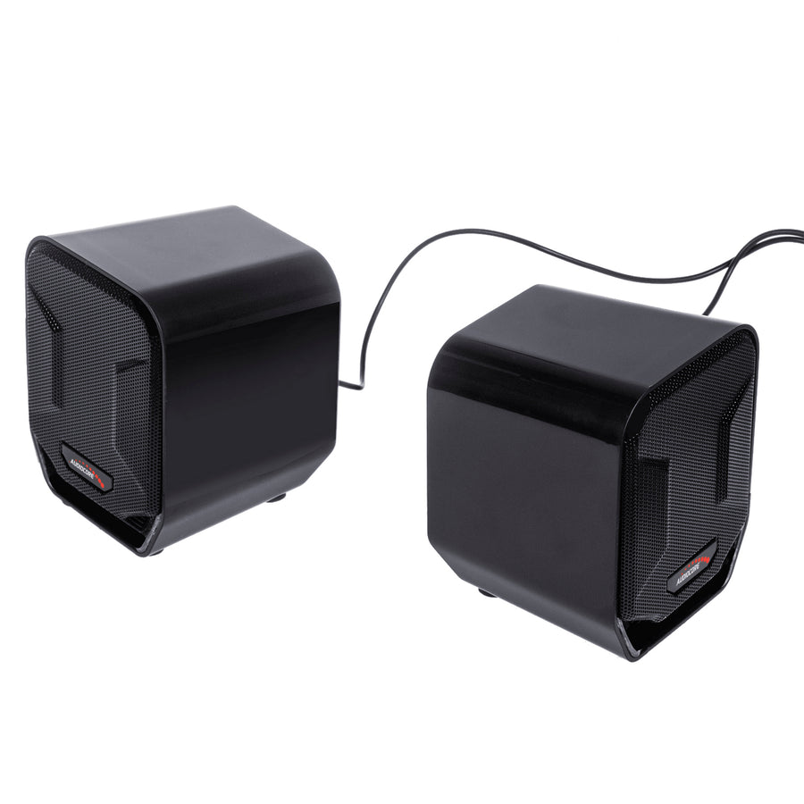 Audiocore AC865 Computer Speakers Stereo USB Notebook Laptop 3.5mm Jack LED Backlight 6W