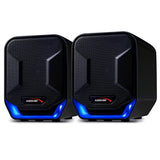 Audiocore AC865 Computer Speakers Stereo USB Notebook Laptop 3.5mm Jack LED Backlight 6W