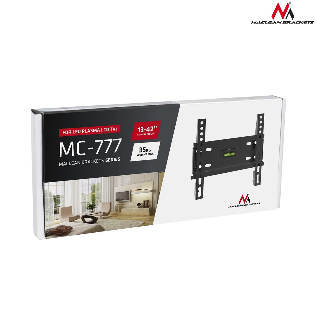 Maclean MC-777 Wall TV Bracket Universal Holder 13'' - 42" 35kg VESA Solid Metal Easy Assembly