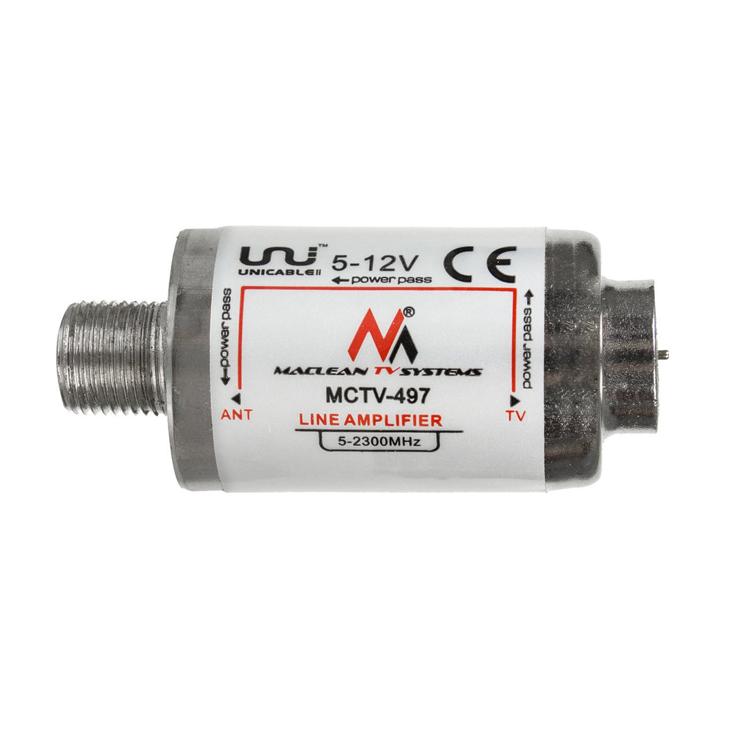 Maclean MCTV-497 Amplifier Antenna DVB-T / T2 20dB 5-12V Leathanbhanda 5-2300 MHz