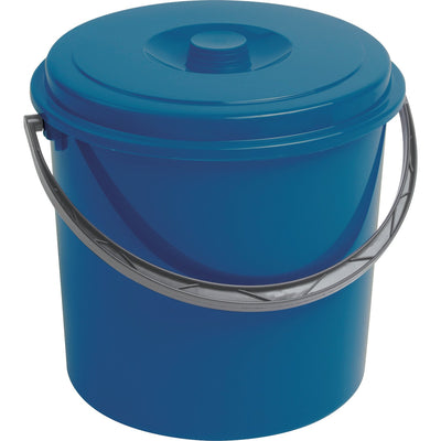 Curver 03207 Bucket with Lid & Handle 12L Multipurpose Home Storage Fishing Garden Cleaning Lidded