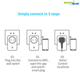 GreenBlue GB155G - Germany Wireless Timer Remote Control Alexa App Power Switch