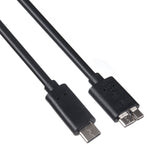 Maclean MCTV-845 - USB Type C Cable USB 3.0 Micro B Male Phone Charging Fast Data Transfer 1m