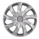 Set of universal hubcaps 15" Stig silver lacquer press-on 4 pieces