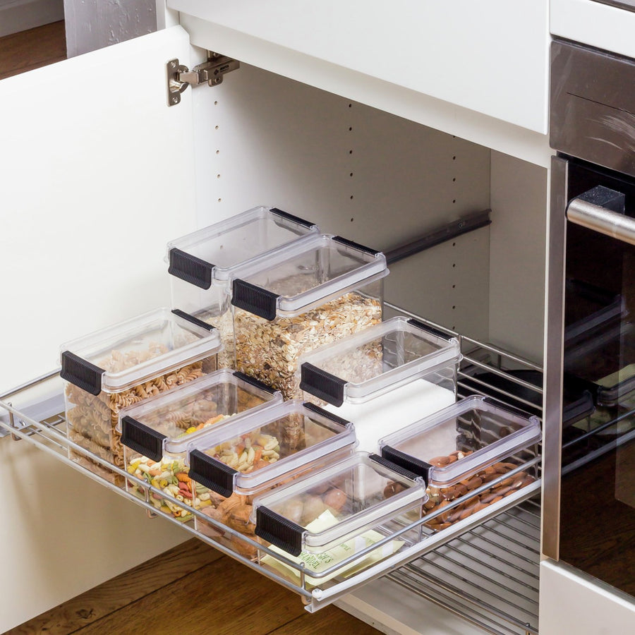 Plast Team 18010800 Storage Food Container Hermetic Lid Airtight 0.85L Transparent