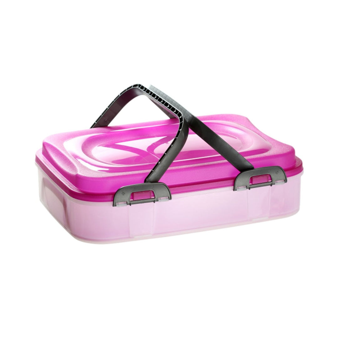 Container for food. Green, purple and blue. Dolce