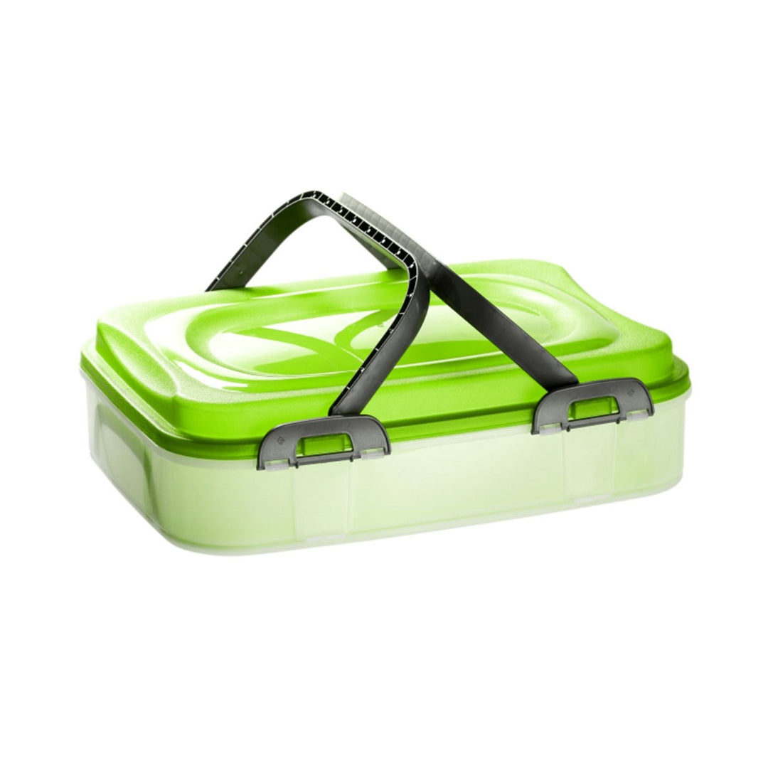 Container for food cake Domotti Dolce tray handles