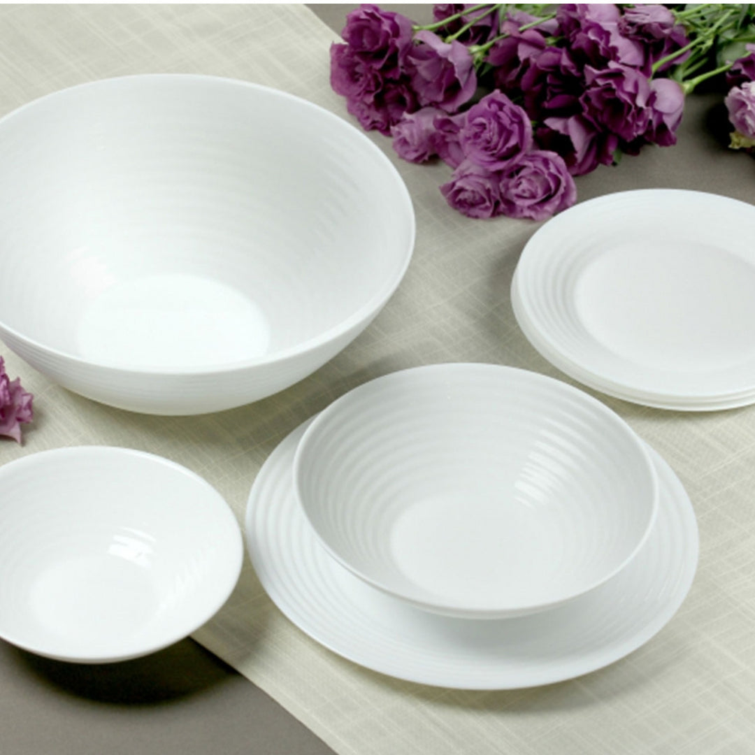 Luminarc 06455 20cm Round Salad Bowl White Made of White Tempered Glass