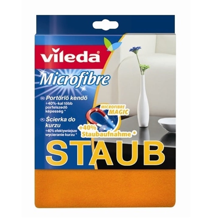 Vileda 168863 Vileda Staub Microfibre Cloth Dusting 40% More Effective Wipe Off Universal