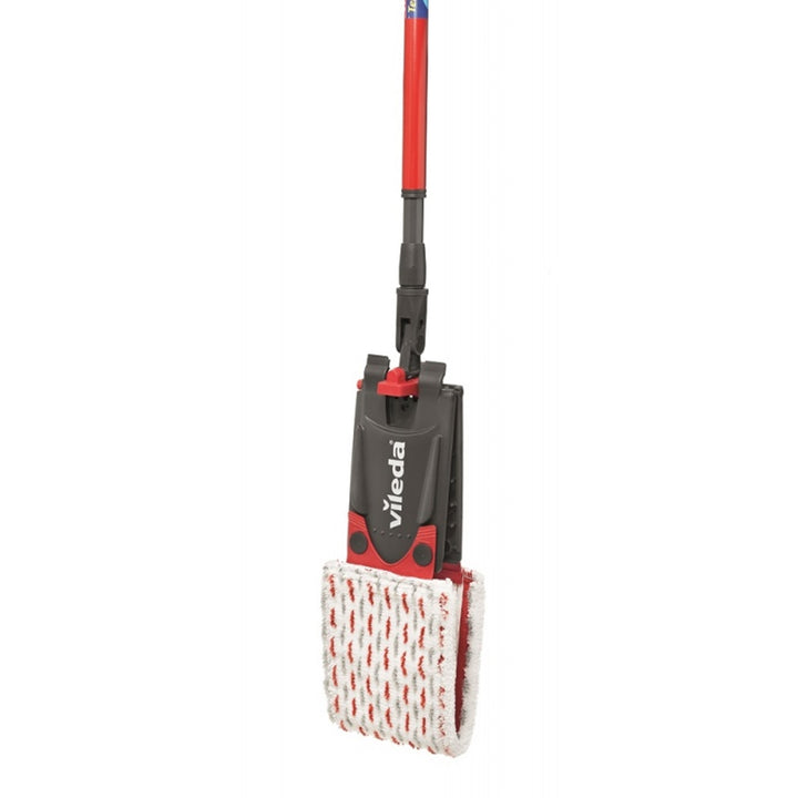 Vileda 155741 Vileda Flat Mop Ultramax Telescopic Pole Handle Stick Microfibre Pad Adjustable Rod