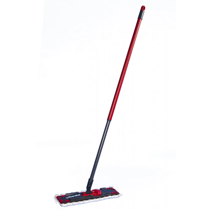 Vileda 155741 Vileda Flat Mop Ultramax Telescopic Pole Handle Stick Microfibre Pad Adjustable Rod