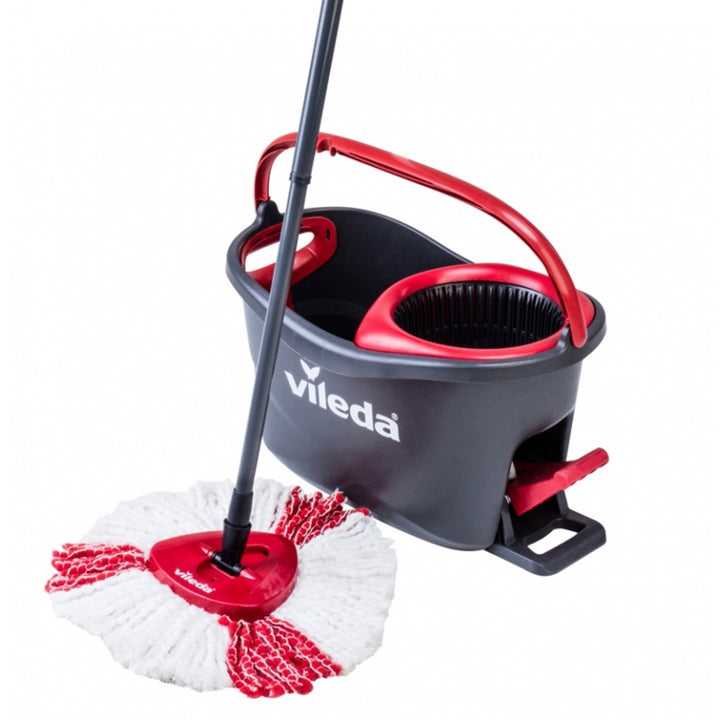 Vileda 151153 Vileda Rotary Mop Set Bucket Easy Wring &amp; Clean Turbo Microfibre Head Handle