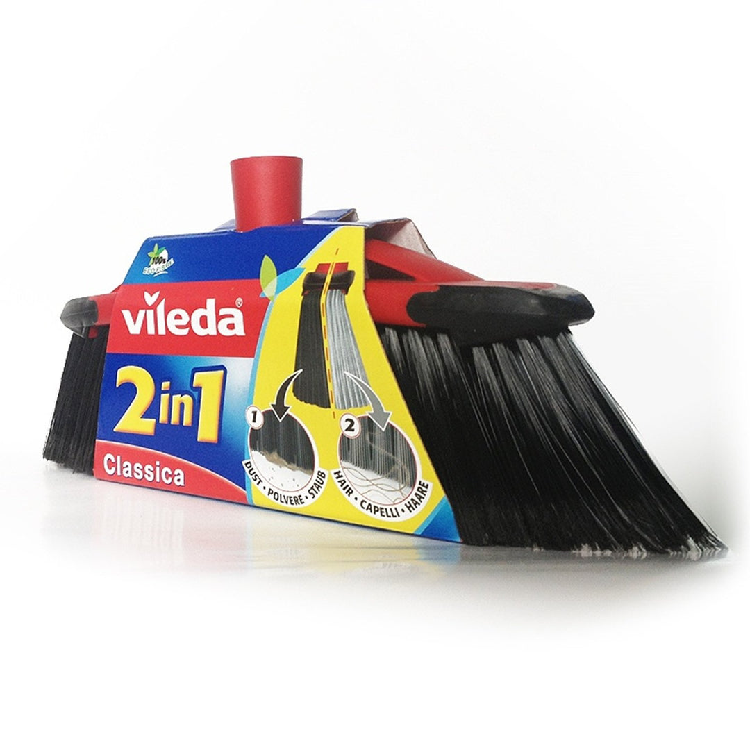 VILED MASTER 2 in 1 two types of bristles = double cleaning power set with poles