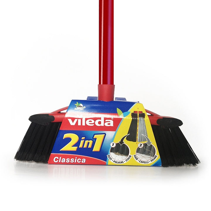 VILED MASTER 2 in 1 two types of bristles = double cleaning power set with poles