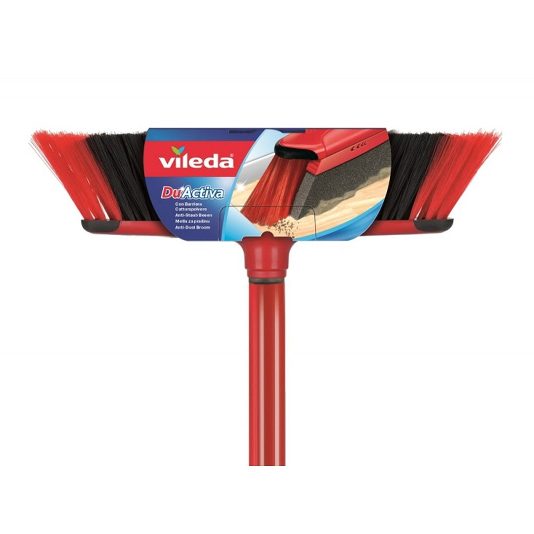 Vileda DuActiva Anti Dust Broom with Detachable Anti Dust Sponge Prevents Dust from Rising