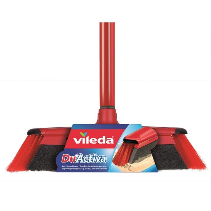 Vileda DuActiva Anti Dust Broom with Detachable Anti Dust Sponge Prevents Dust from Rising