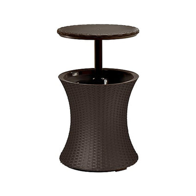 Keter Cool Bar Rattan Brown Foldable and Portable Ice Cooling Bucket