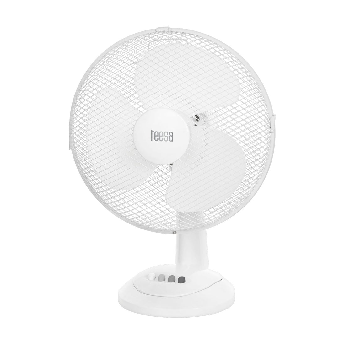 Table Desk Fan 3 Speed Oscillation Air Tilt Adjustiable Portable 35W
