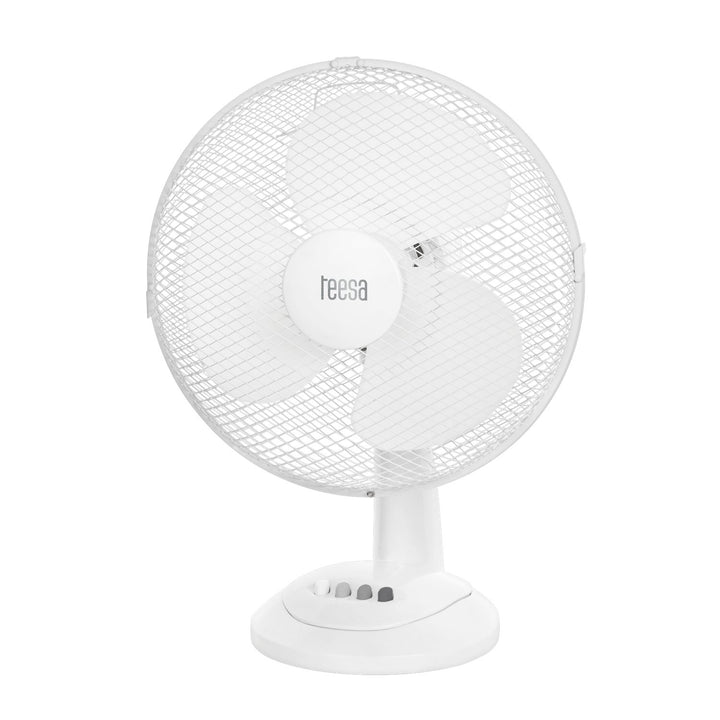 Table Desk Fan 3 Speed Oscillation Air Tilt Adjustiable Portable 35W