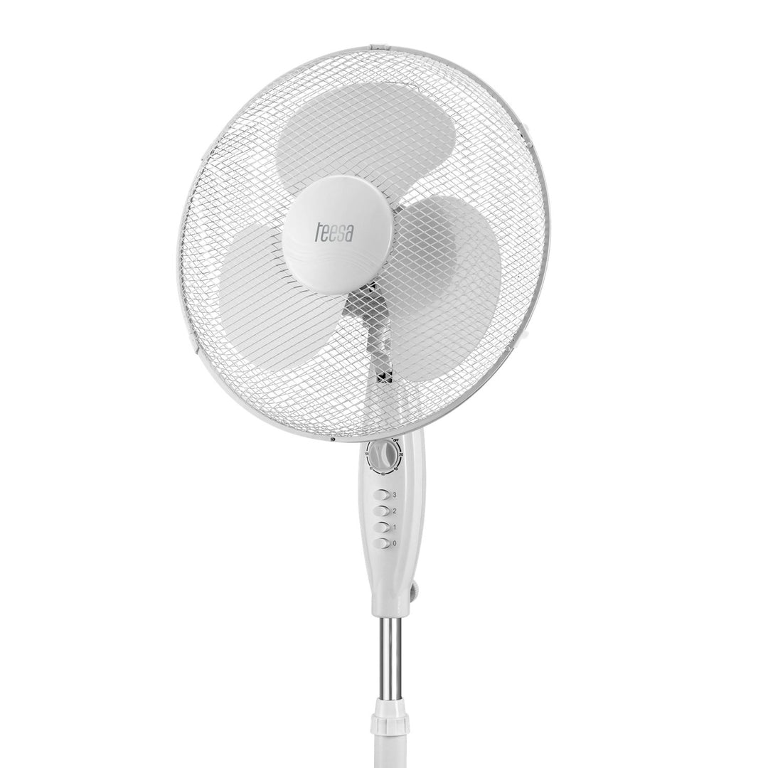 Pedestal oscillating fan with timer and three speed modes