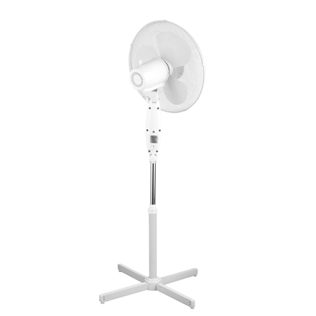 Pedestal oscillating fan with timer and three speed modes