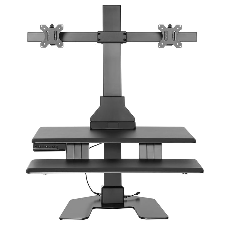 Double Screen + Keyboard Shelf PC Bracket Electric Adjustment