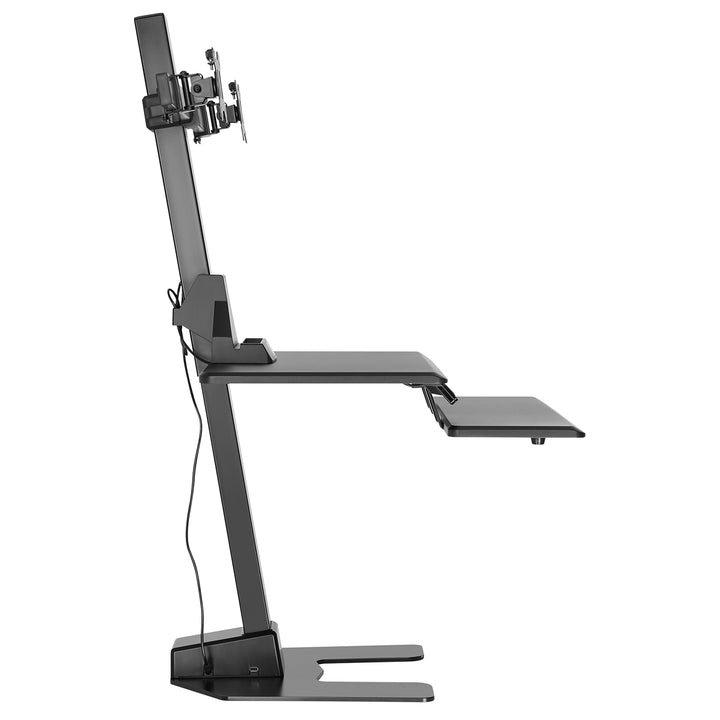 Double Screen + Keyboard Shelf PC Bracket Electric Adjustment