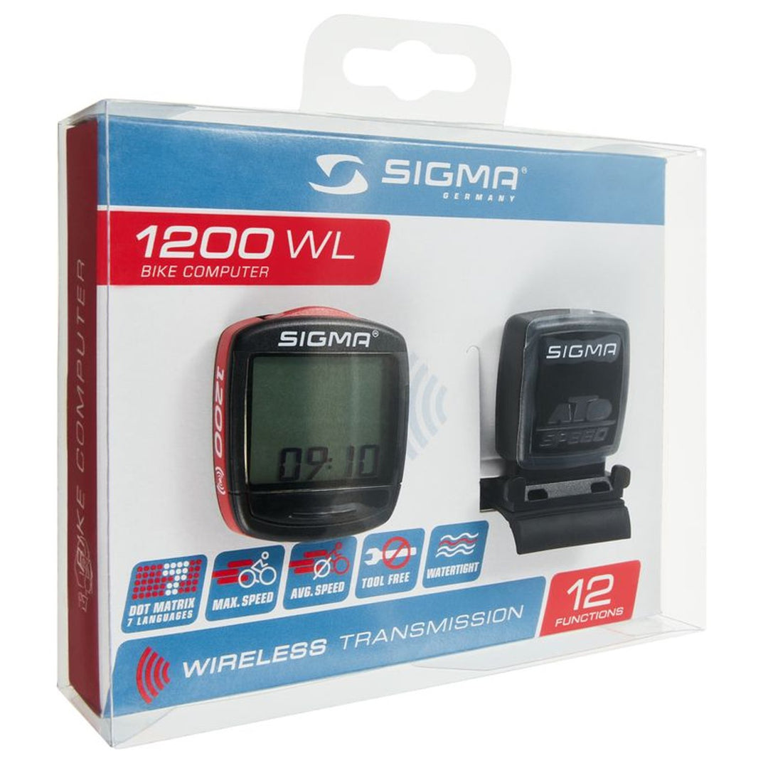 Wireless Bike Computer Speedometer Bicycle Cycling Sigma Base BC 1200WL