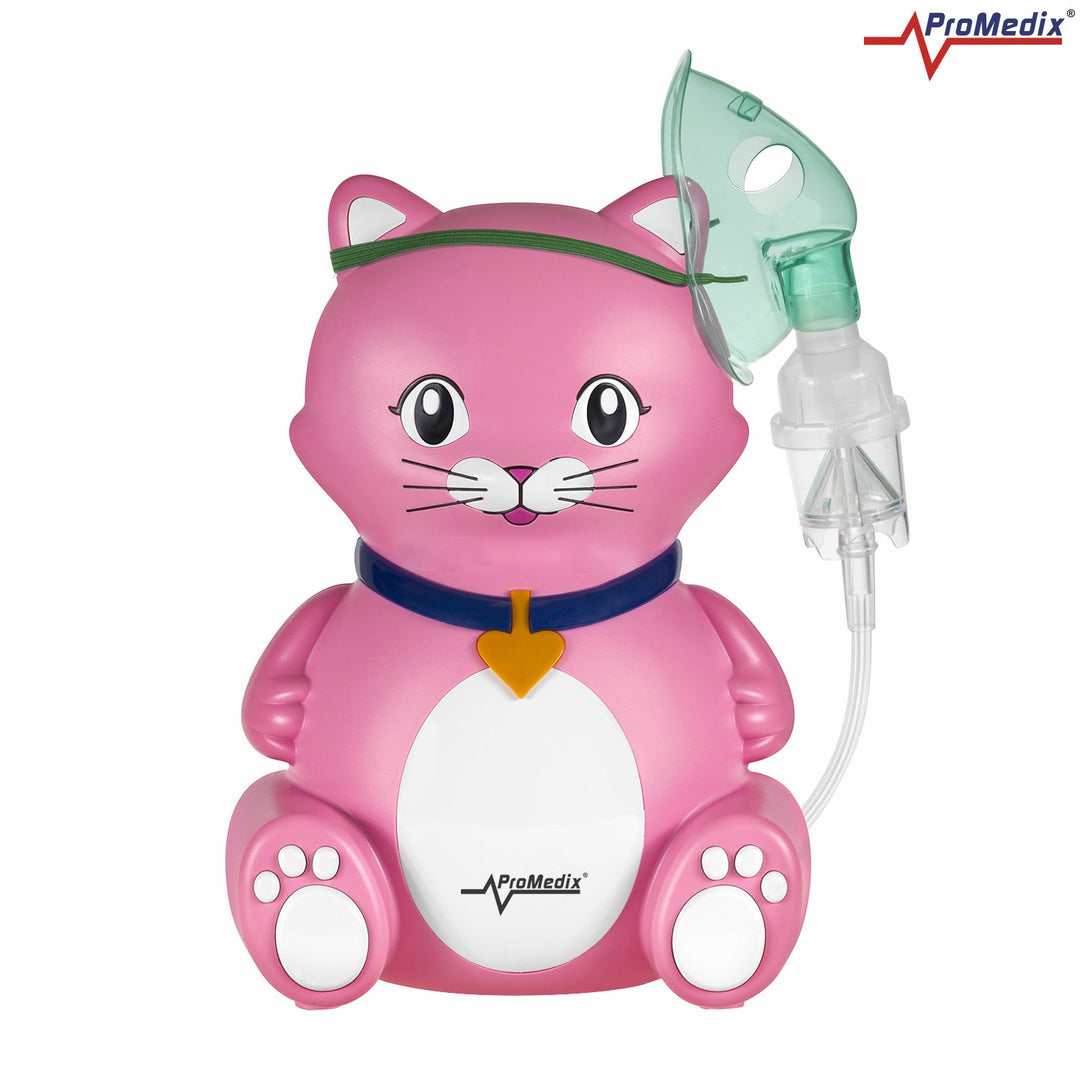 Promedix PR-816 Nebuliser for Kids Inhaler Piston Compressor with Accessories Cute Kitty